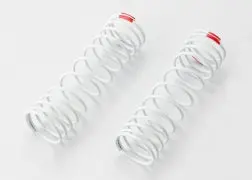 Springs, Front (White) (Progressive Rate) (2) (Fits #5862 Aluminum Big Bore Shocks) Tra-5860 1