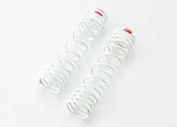 Springs, Rear (White) (Progressive Rate) (2) (Fits #5862 Aluminum Big Bore Shocks) Tra-5859 1