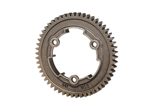 Spur Gear, 54-Tooth, Steel (1.0 Metric Pitch), Tra-6449X 1