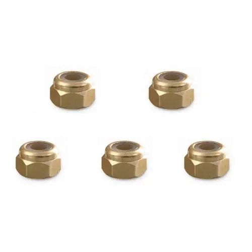 Square Rc 3Mm Nut, Aluminum, Gold, Sge-13G 1