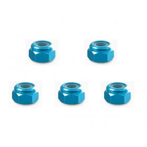 Square Rc 3Mm Nut, Aluminum, Tamiya Blue, Sge-13Tb 1