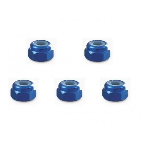 Square Rc 3Mm Nut, Aluminum, Yokomo Blue, Sge-13By 1
