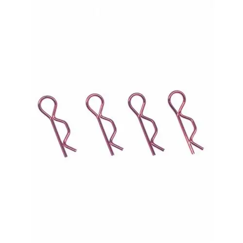Square Rc Body Clips, 7Mm, Red, Sgf-06R 1