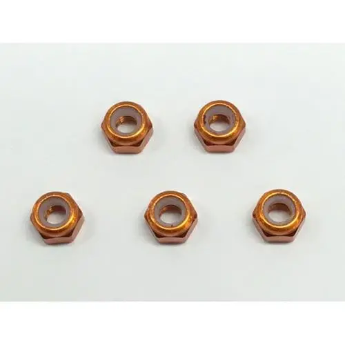 Square Rc M4 Nylon Nut, Orange, Sge-14Or 1