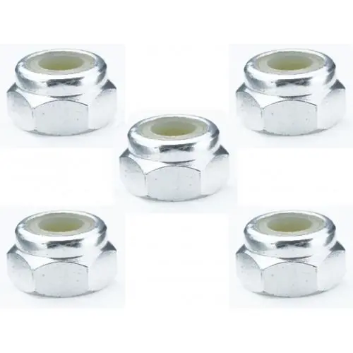 Square Rc M4 Nylon Nut, Silver, Sge-14S 1