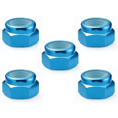 Square Rc M4 Nylon Nut, Tamiya Blue, Sge-14Tb 1
