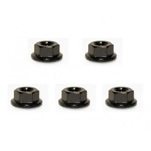 Square Rc Serrated Nut, 4Mm, Black, Sge-14Sbk 1
