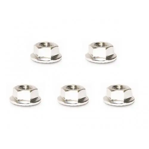 Square Rc Serrated Nut, 4Mm, Silver, Sge-14Ss 1