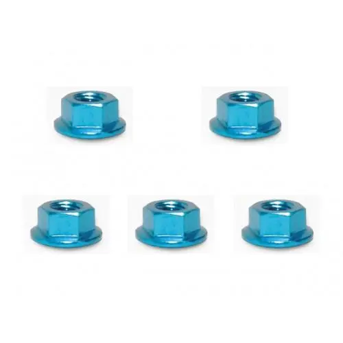 Square Rc Serrated Nut, 4Mm, Tamiya Blue, Sge-14Stb 1