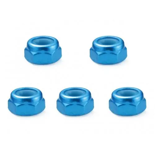 Square Rc Thin Aluminum Nut, 3Mm, Tamiya Blue, Sge-13Bk 1