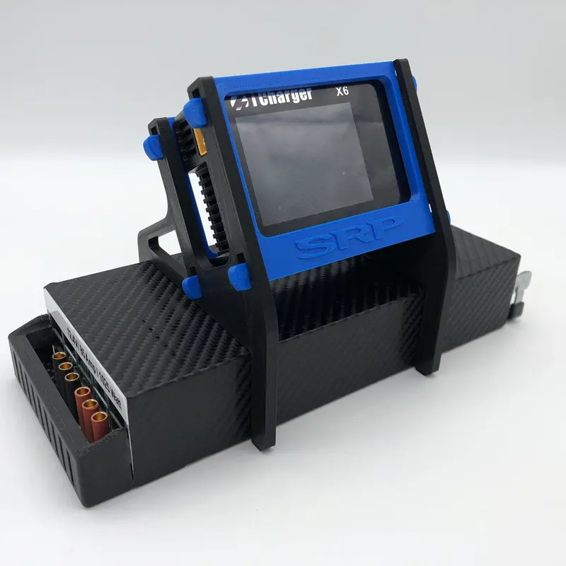 Srp Junsi X6 4-Piece Charger Stand, Black/Blue, Snr00008-2 1