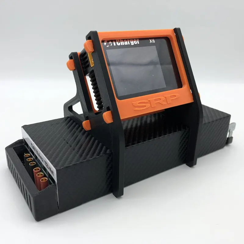 Srp Junsi X6 4-Piece Charger Stand, Black/Orange, Snr00008-3 1