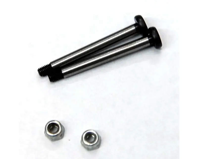 St Racing Concepts Polished Steel Rear Outer Hinge Pin Set For Traxxas Slash W/Lock Nuts (Silver), Sptst3640rs 1
