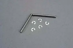 Suspension Pins, 2.5X29mm (King Pins) W/ E-Clips (2) (Strengthens Caster Blocks) For 2Wd Slash Tra-3740 1
