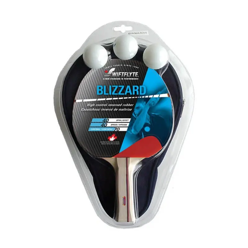 Swiftflyte Blizzard Ping Pong Racket And Case Set 1