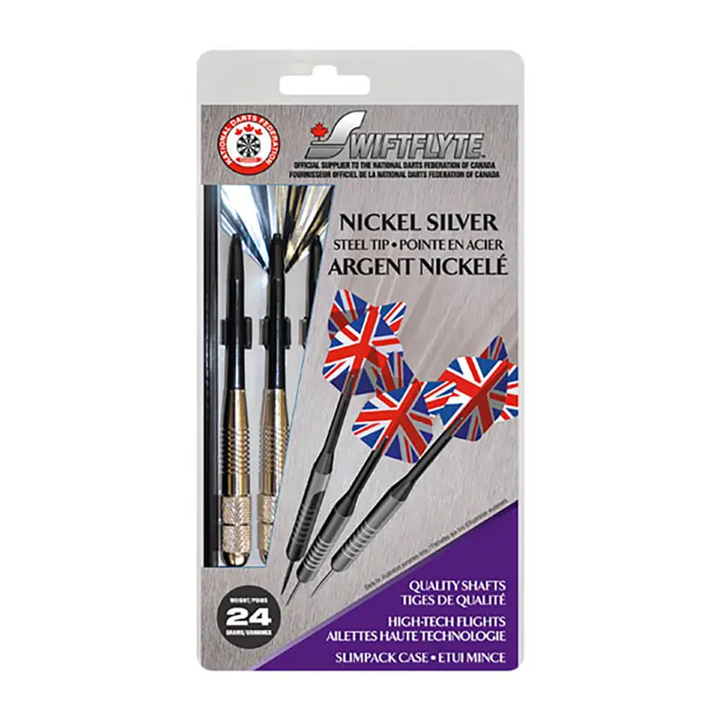 Swiftflyte Nickel Silver Steel Tip Dart Set 1