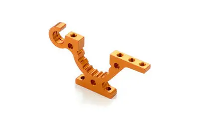 T4 Alu Lower Adj. Bulkhead - Front L / Rear R - Orange --- Replaced With #302763-O 1