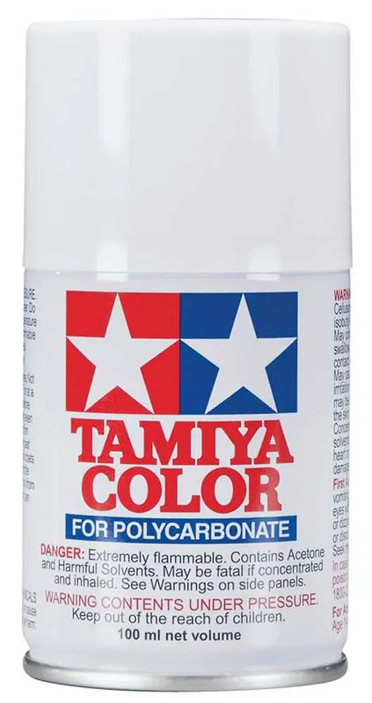 Tamiya Ps-1 Polycarb Spray Paint, White, 86001 1