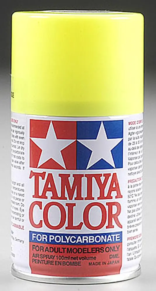 Tamiya Ps-27 Polycarb Spray Paint, Fluorescent Yellow, 86027 1