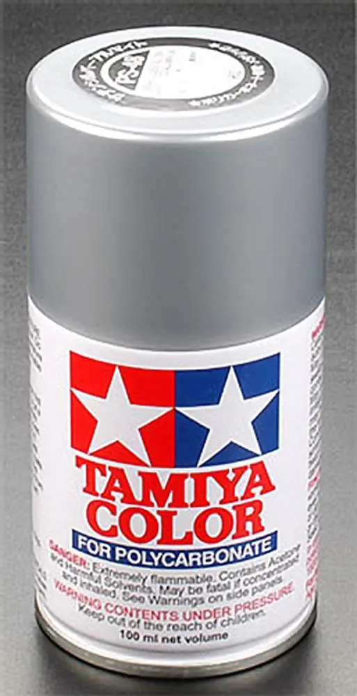 Tamiya Ps-48 Polycarb Spray Paint, Metallic Silver, 86048 1
