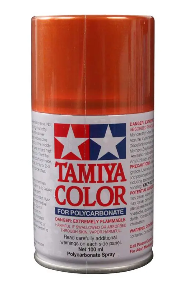 Tamiya Ps-61 Polycarb Spray Paint, Metallic Orange, 86061 1