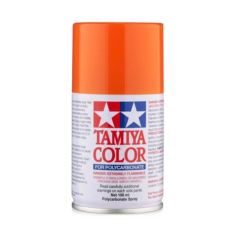 Tamiya Ps-62 Polycarb Spray Paint, Pure Orange, 86062 1