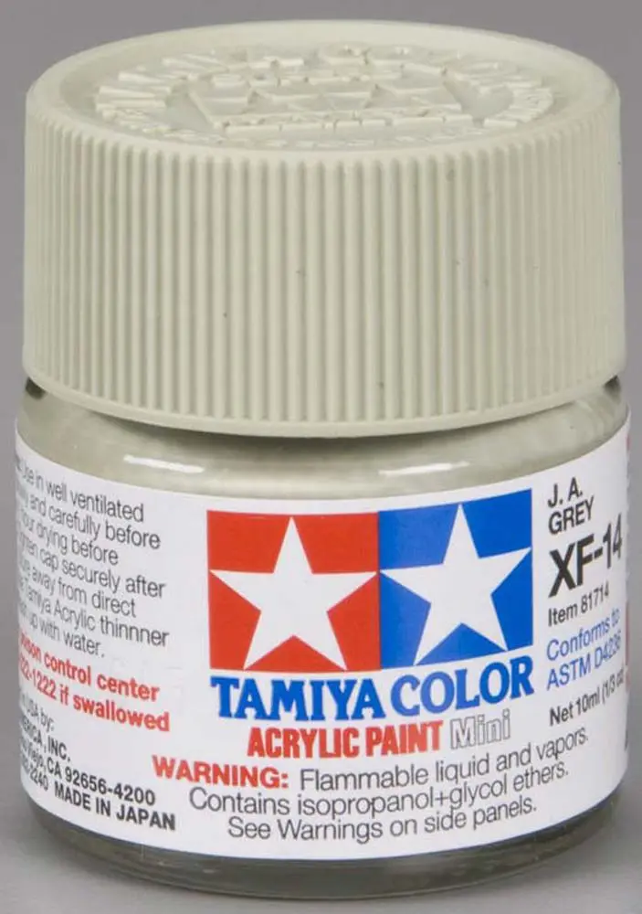 Tamiya Xf-14 Acrylic Paint, Ja Gray, Mini, 1/3 Oz, 81714 1