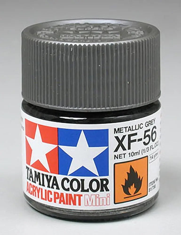 Tamiya Xf-56 Acrylic Paint, Metallic Gray, Mini, 1/3 Oz, 81756 1