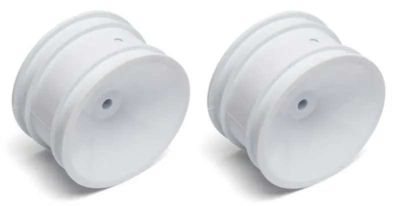 Team Associated 2.2" Rear Wheels - 3/16" White, 6805W 1