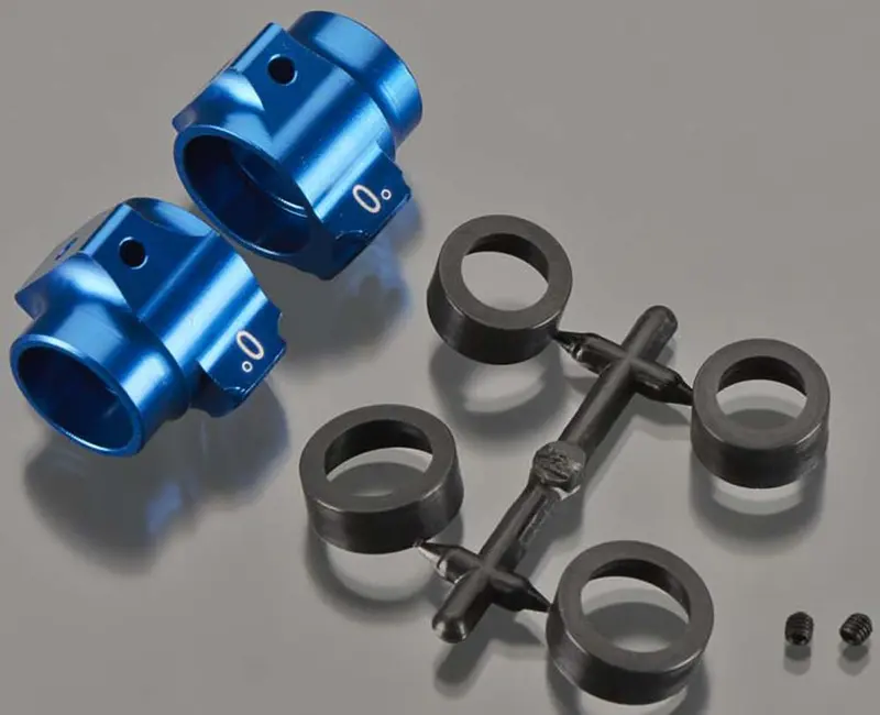 Team Associated Aluminum Rear Hubs, Blue, 91548 1