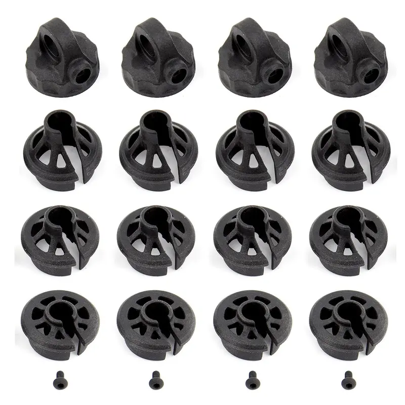 Team Associated B6.1 Shocks Caps & Spring Cups, 91814 1