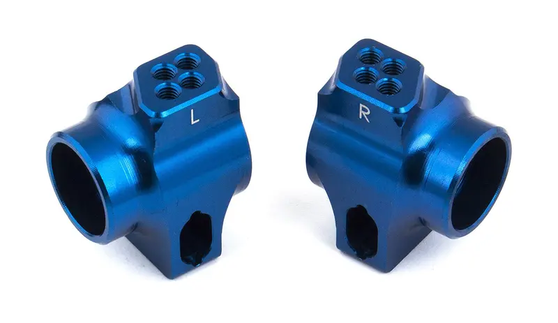 Team Associated B6/B6d Ft Aluminum Rear Hubs, Blue, 91760 1