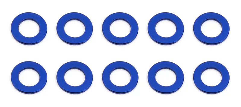 Team Associated Ballstud Washers, 5.5X0.5 Mm, Blue Aluminum, 31381 1