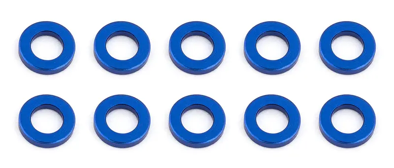 Team Associated Ballstud Washers, 5.5X1.0 Mm, Blue Aluminum, 31382 1