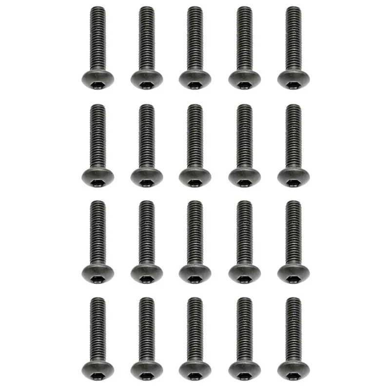 Team Associated Button Head Hex Screws - M3x14mm, 25187 1