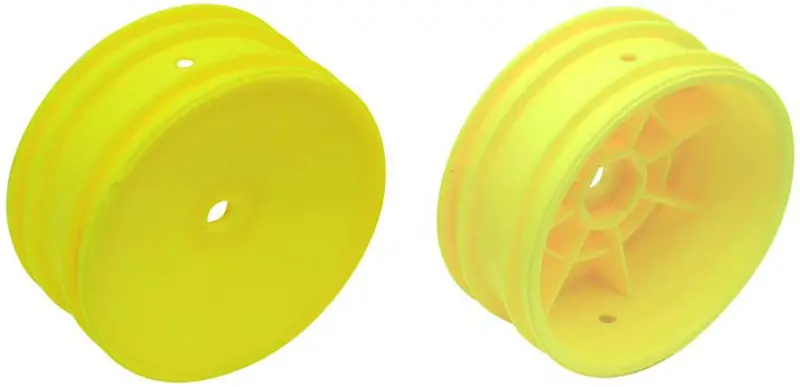 Team Associated Front Buggy Hex Wheels, Yellow, B6.1, 9691 1