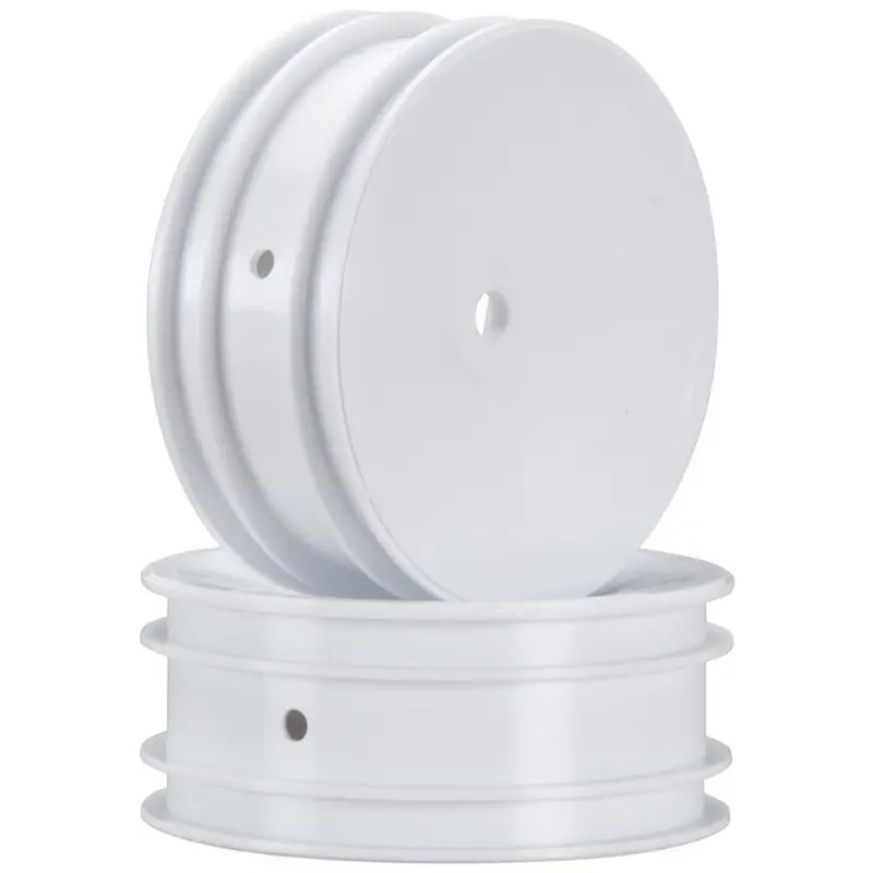 Team Associated Front Buggy Wheels - White, 9690 1