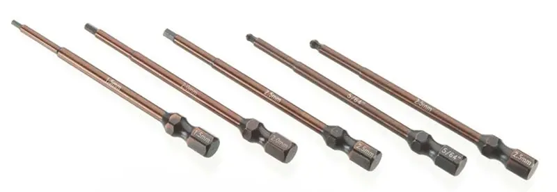 Team Associated Ft 1/4" 5Pc Power Tool Tips, 1674 1