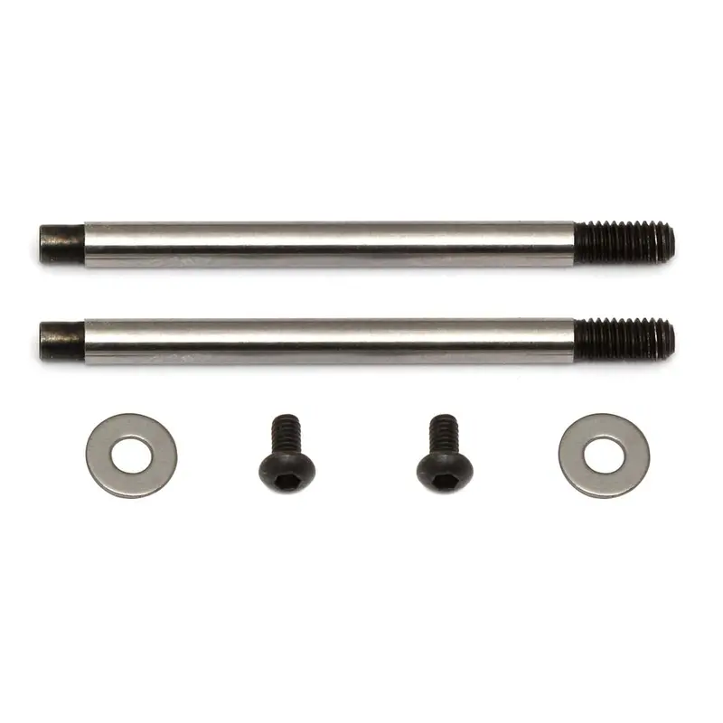 Team Associated Ft 3X21 Shock Shafts - V2 Chrome, 91616 1