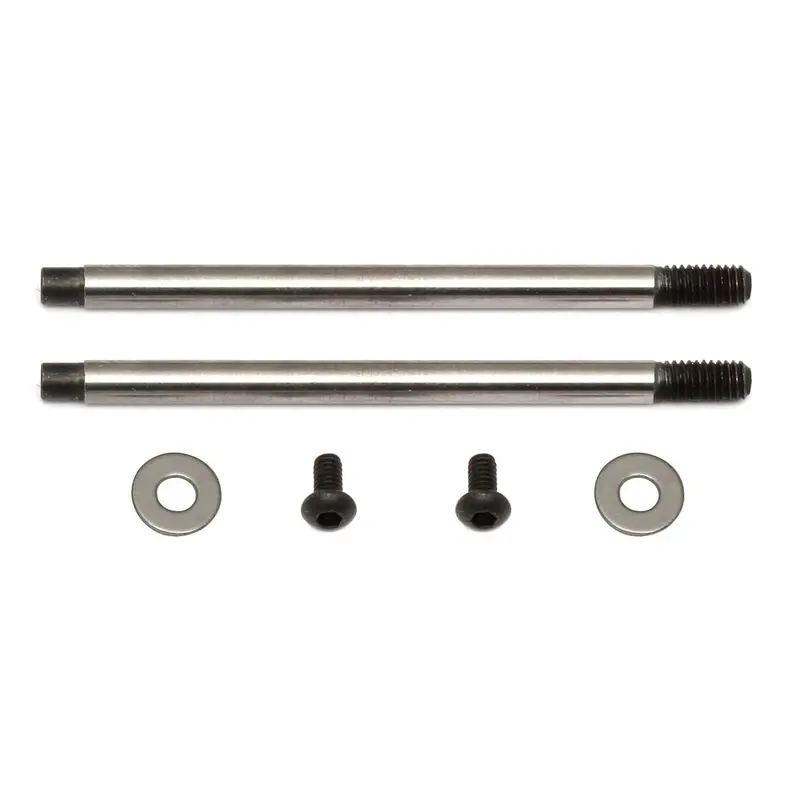 Team Associated Ft 3X27.5 Shock Shafts - V2 Chrome, 91620 1