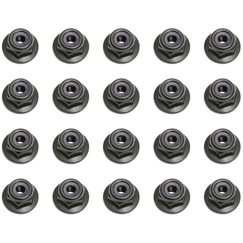 Team Associated Locknuts W/Flange - M3, 25612 1