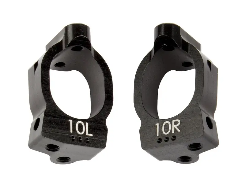 Team Associated Rc10b74 Ft Caster Blocks, 10 Degree, Aluminum, 92177 1