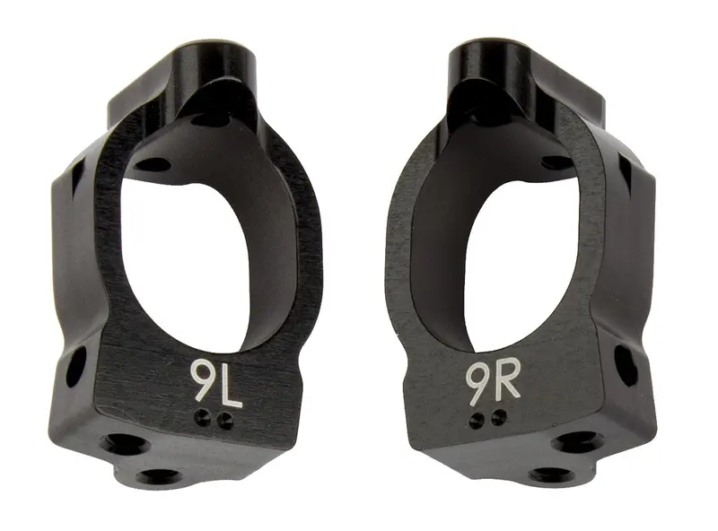 Team Associated Rc10b74 Ft Caster Blocks, 9 Degree, Aluminum, 92176 1