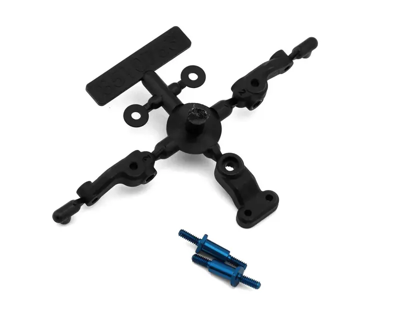Team Associated Rc28r Steering Block And Servo Horn Set 1