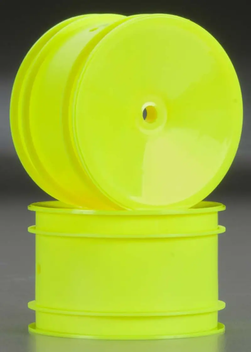 Team Associated Rear Buggy Wheels, Yellow, 9696 1