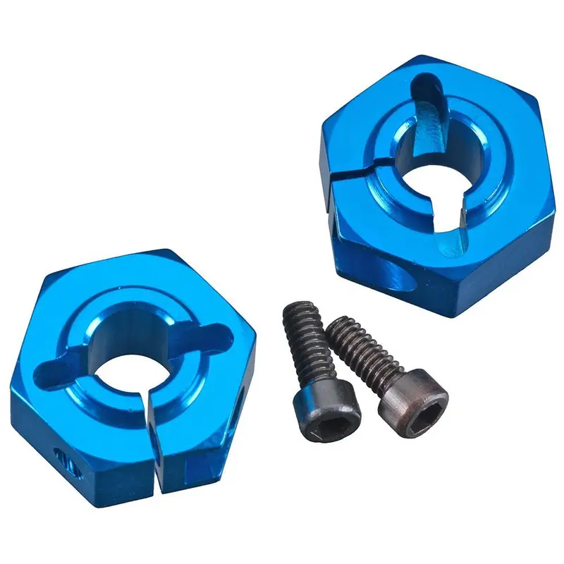 Team Associated Rear Clamping Wheel Hexes, Aluminum, 12Mm, 9890 1