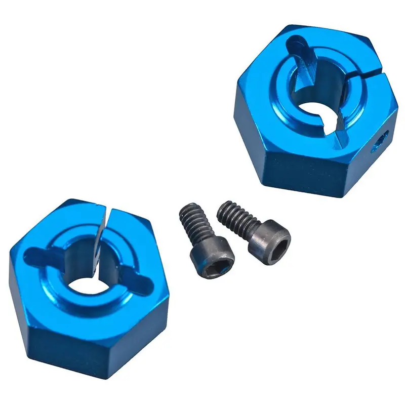 Team Associated Rear Clamping Wheel Hexes, Aluminum, 12Mm, 9892 1