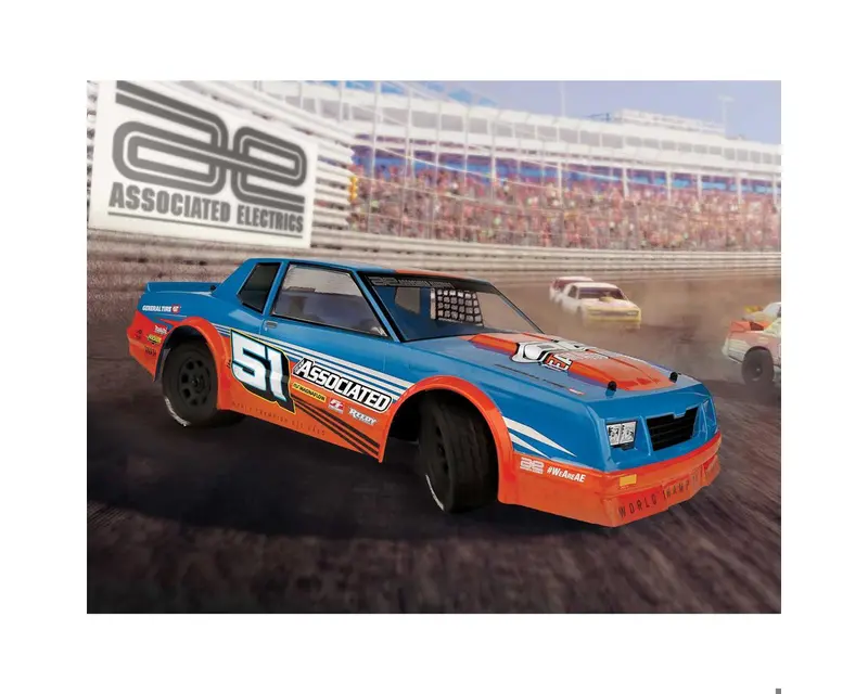 Team Associated Sr10m Rtr Electric Brushless 2Wd Dirt Oval Car Combo (Blue) W/Radio, Battery & Charger, Asc-70033C 1