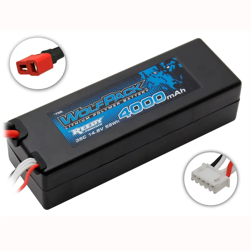 Team Associated Wolfpack Lipo 4S 14.8V Lipo Battery, 35C 4000Mah, 756 1