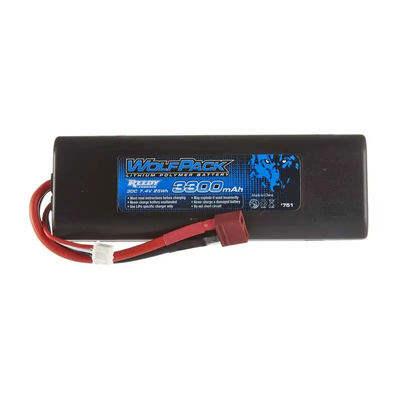 Team Associated Wolfpack Lipo Battery 2S 7.4V 3300Mah 30C, 751 1